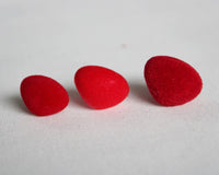 Teddy Bear Nose FLOCKED 3 Colours Sizes 10mm - 22mm  Sold in 5 packs!
