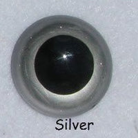 Silver/Grey Teddy Bear Eyes   Sizes 6mm - 30mm  Sold in Lot of 5 Pairs!