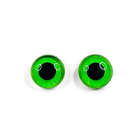 24mm Hand Painted Eyes - Green + Dark Green