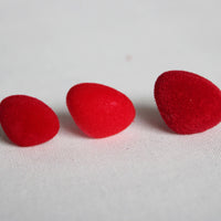 Teddy Bear Nose FLOCKED 3 Colours Sizes 10mm - 22mm  Sold in 5 packs!