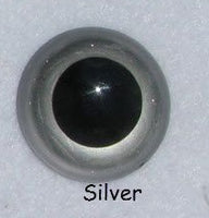 Silver/Grey Teddy Bear Eyes   Sizes 6mm - 30mm  Sold in Lot of 5 Pairs!
