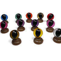 13mm Cat / Dragon Safety Eyes  Sold in Lots of 3 Pairs! - Dark Green - Brown - Copper - Bright Orange - Zombie White - Lavender - Lemon Yellow