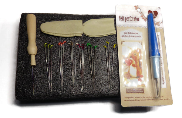 Needle Felting INTERMEDIATE Kit - Choose 30,50,100 Needles!