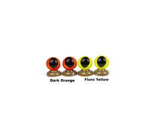 12mm Cat / Dragon Eyes -   25 Colours Available! - Dark Orange - Fluoro Yellow