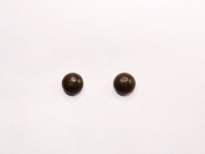 10mm Antique Boot Button EYES or NOSE,Teddy Bear Boot Button Eyes,Dark Brown,Chocolate,Black,Boot Button eyes, made by Delong (USA)