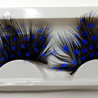 Bold Feather Eyelashes      8 Gorgeous Colours        Uses: Teddy Bear, Amigurumi,Crochet,Plushies - Peacock Blue - Blue