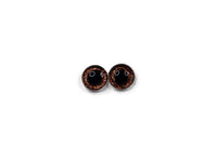 18mm Hand Painted Eyes - Sparkle Series - Bronze Sparkle
