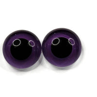 18mm Hand Painted Eyes - Flat Violet