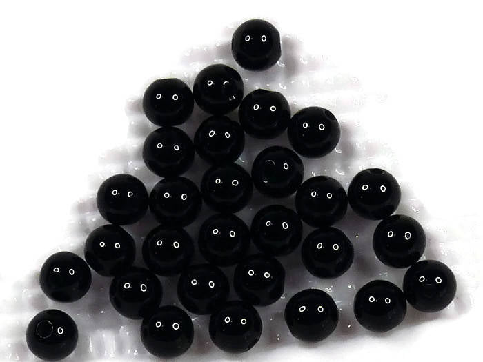 Bead Eyes - Shiny Black   2mm -12mm - 2mm - 3mm - 4mm - 5mm - 6mm - 8mm - 10mm - 12mm