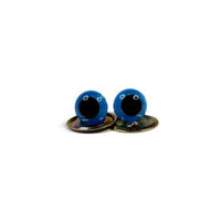 4mm - 12mm High Quality BRIGHT BLUE Teddy Bear Eyes  - Sold in lots of 2 Pairs!