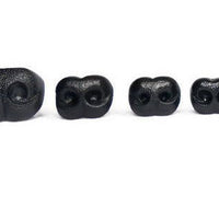 Teddy Bear Nose Black - SOLD IN 5 PACKS! - 10mm - 12mm - 15mm - 18mm - 20mm - 23mm - 25mm - 30mm