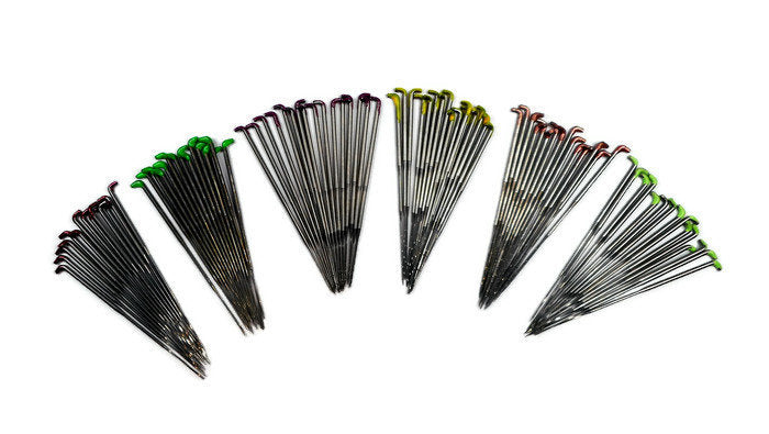 Fork Mix felting needles. Includes 38g, 40g, and 42g Fork needles. Choose  from 3, 6, 12, 24 or 48 needle packs.