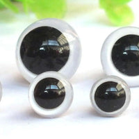 WHITE Teddy Bear Eyes  Sizes 6mm - 24mm Sold in lots of 5 PAIRS!